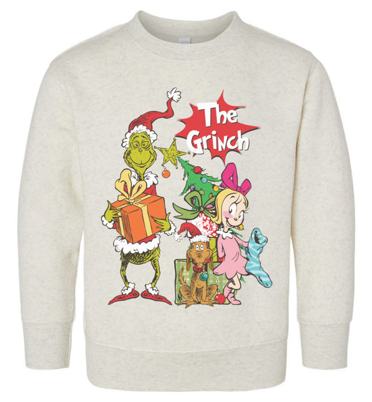 Throwback Grinch Toddler Sweatshirt