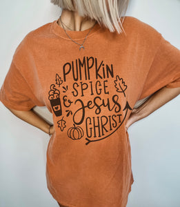 Pumpkins And Jesus Tee